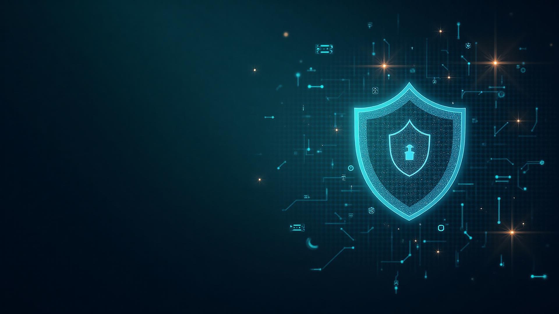 Abstract cybersecurity grid background